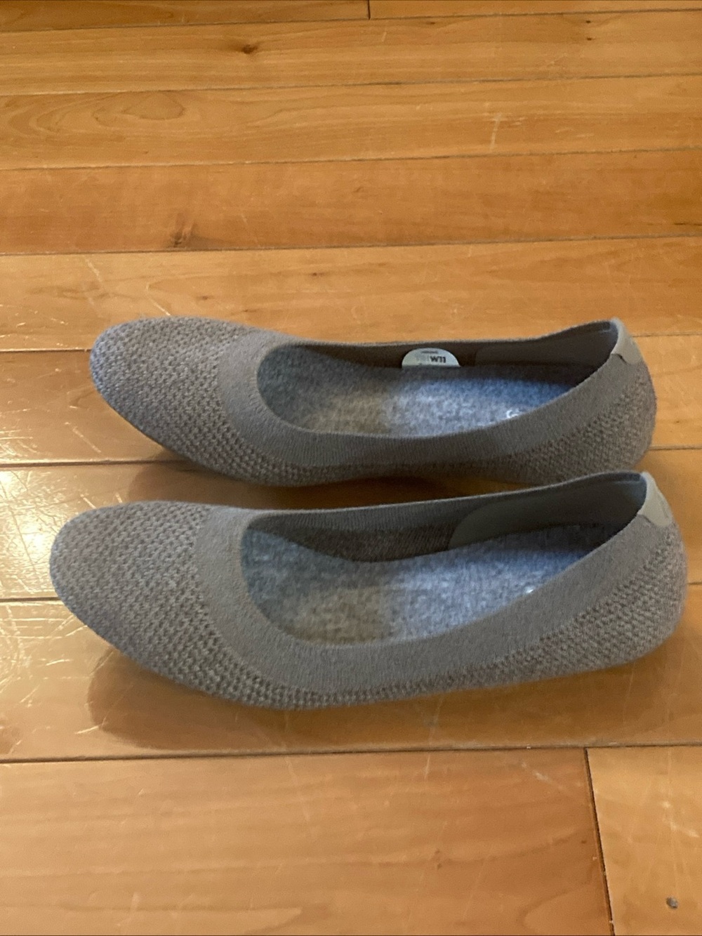 Allbirds Women's size 11 tree breezers heathered Gray Knit Ballet Flats